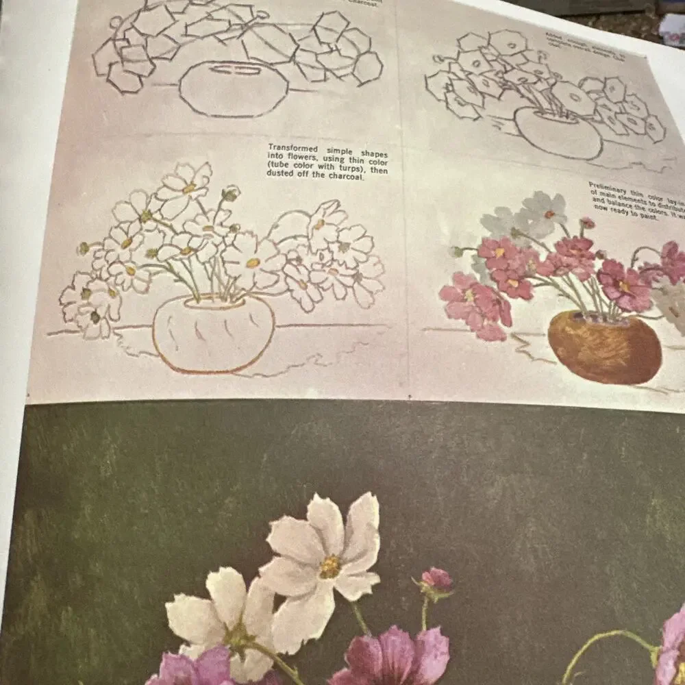 Vintage Walter Foster Art Book‎ How Claude Parsons Paints Flowers Vintage